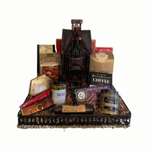 New Home Gift Basket with Wine - DJW Custom Baskets & Beyond