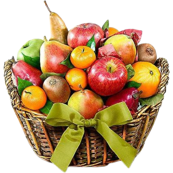 Organic Fruit Basket - DJW Custom Baskets & Beyond