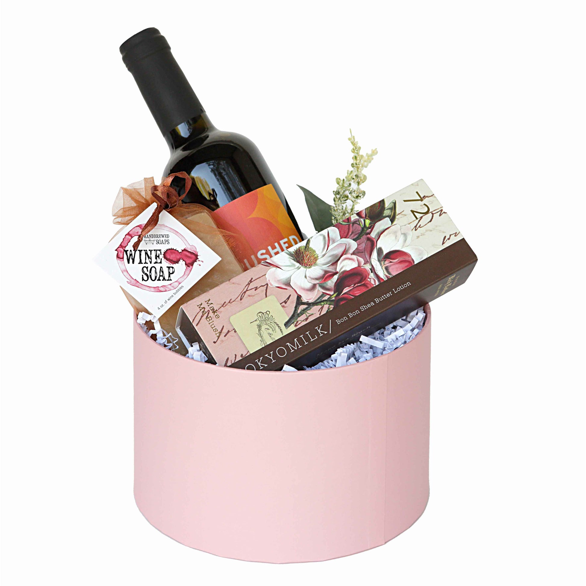 Wine Beauty Gift Box - DJW Custom Baskets & Beyond