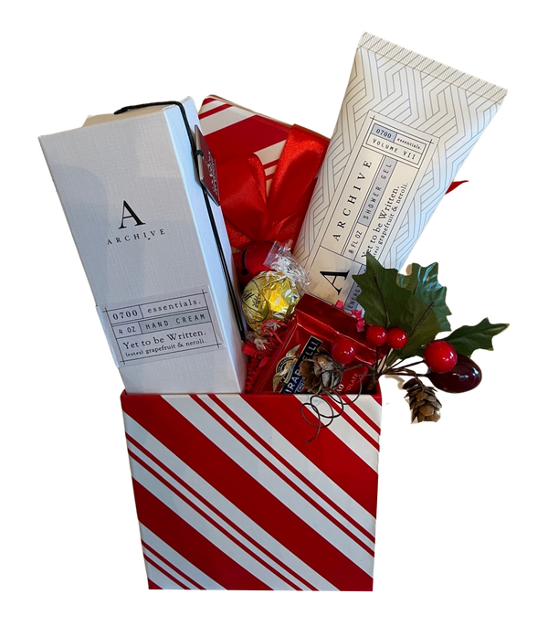 Yet To Be Written Shower Gel & Hand Cream Gift Box DJW Custom Baskets